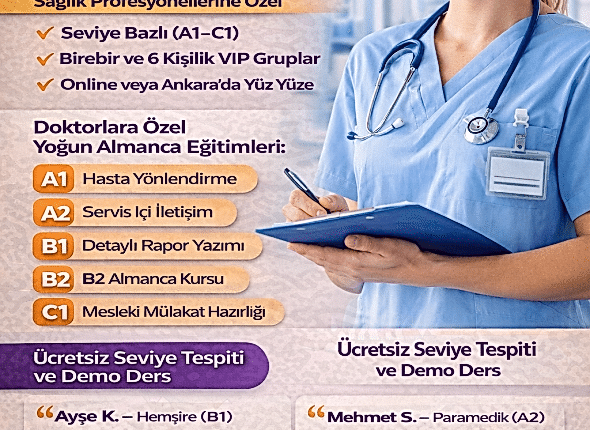 Sağlıkçılar için Almanca kursu