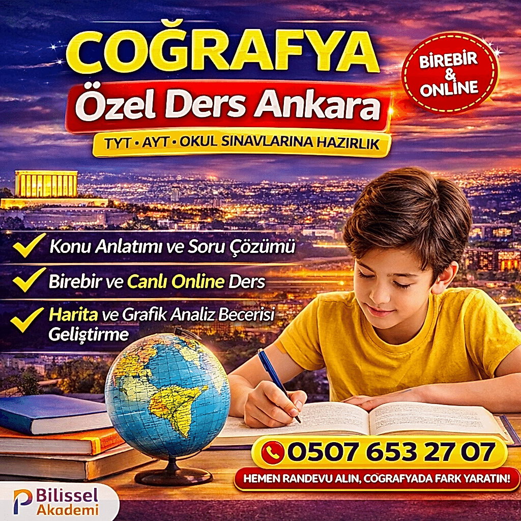 Coğrafya Özel Ders Ankara