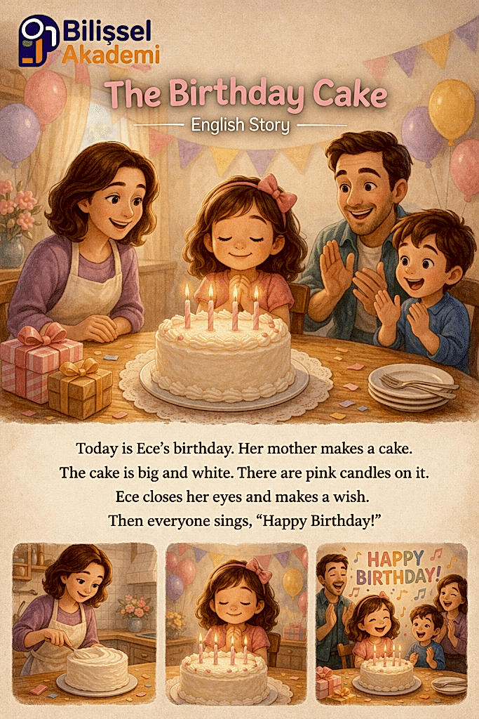 The Birthday Cake-Hikaye İngilizce Çocuk