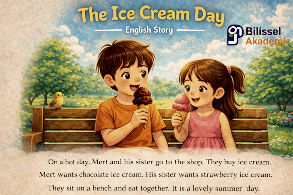 The Ice Cream Day-İngilizce Çocuk Hikayeleri