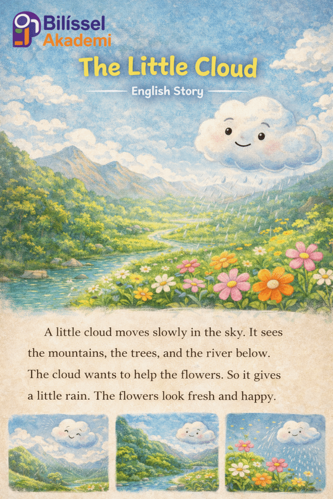The Little Cloud-İnglizce Çocuk Hikayeleri